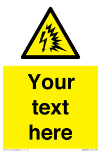 Custom warning Arc flash